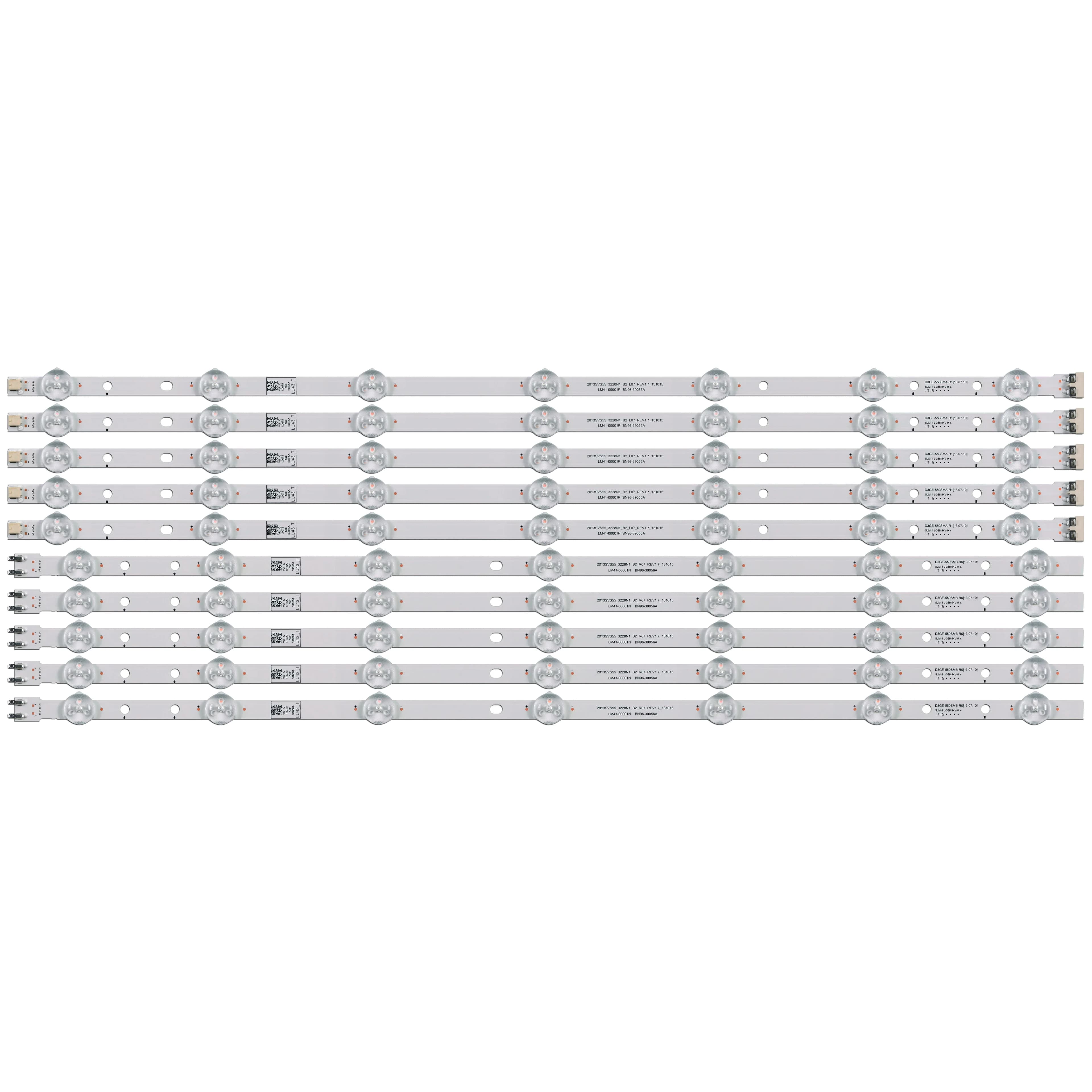 10pcs LED strip 7+7led for 55" TV BN96-39055A BN96-39056A CY-DF550CSLV1H CY-DJ055CSLVZH LSF550HJ02-A01 CY-DF550CSLV4H