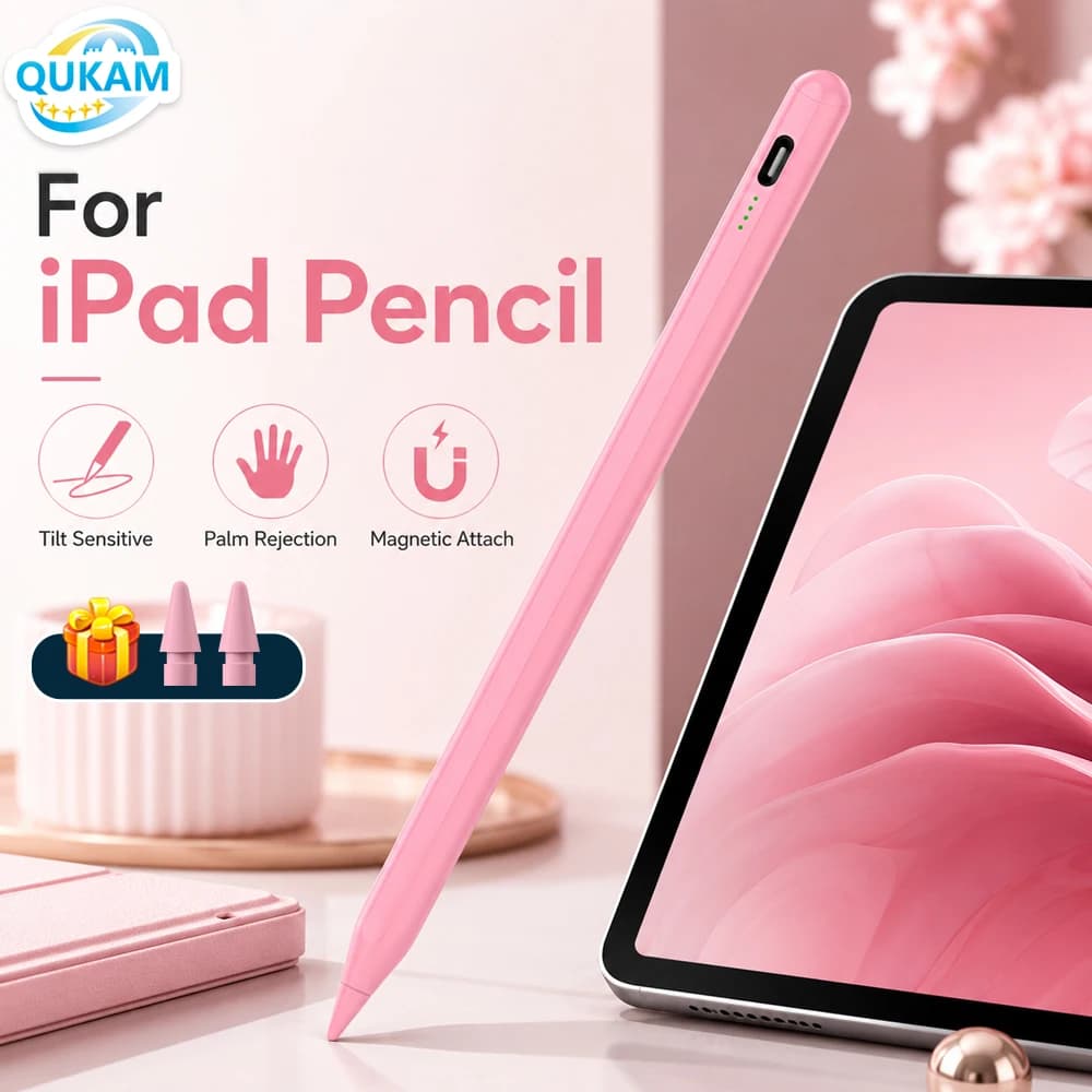 Nuova Penna Stilo Magnetica per iPad con Display di Alimentazione Intelligente per iPad 7/8/9/10th Pro 2024 2025 Air 6 M4 Pro 11 12.9 Mini 6 Tablet