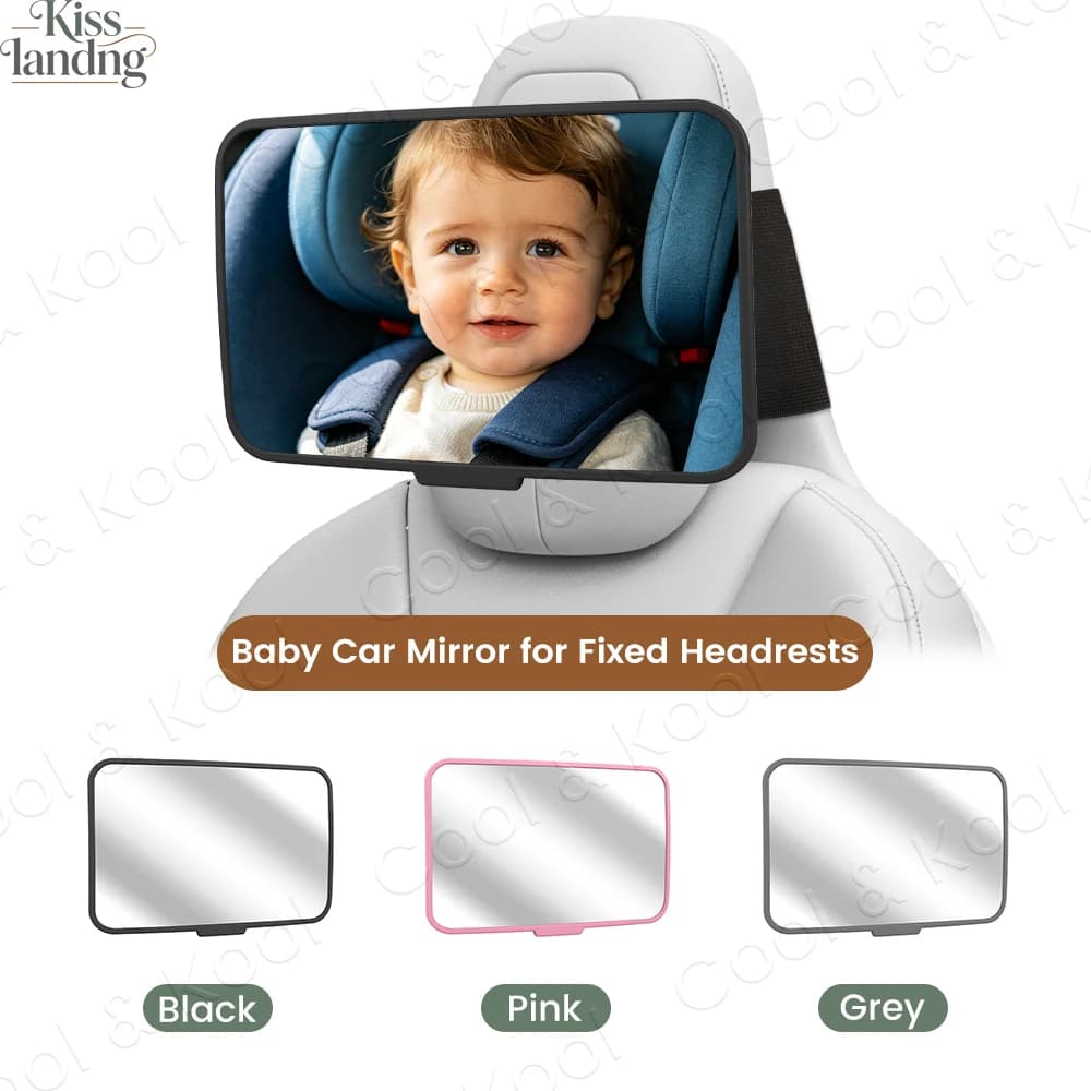 Specchietto Retrovisore Regolabile per Bambini per Tesla, Monitor di Sicurezza per Poggiatesta con Ampio Angolo di Visione e Cinghia Antiscivolo