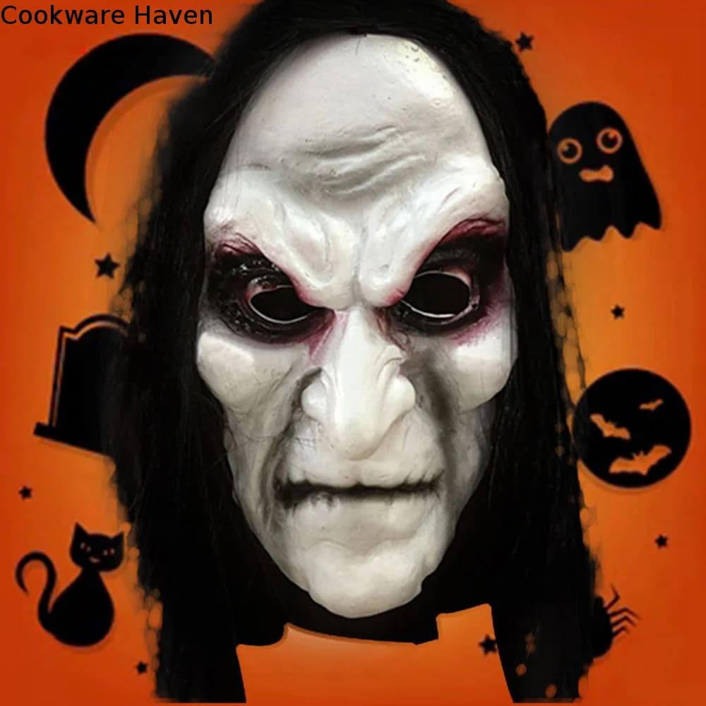 Long Haired Face Masks Party Decoration Gifts Clothing Accessories Halloween Mask Headwear Realistic Mask Halloween Decoration