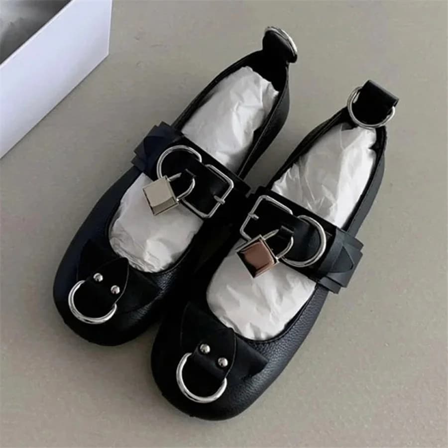 Nuove Ballerine da Donna 2026 con Fibbia Metallica, Mocassini da Guida, Mary Jane con Lucchetto, Espadrillas Casual