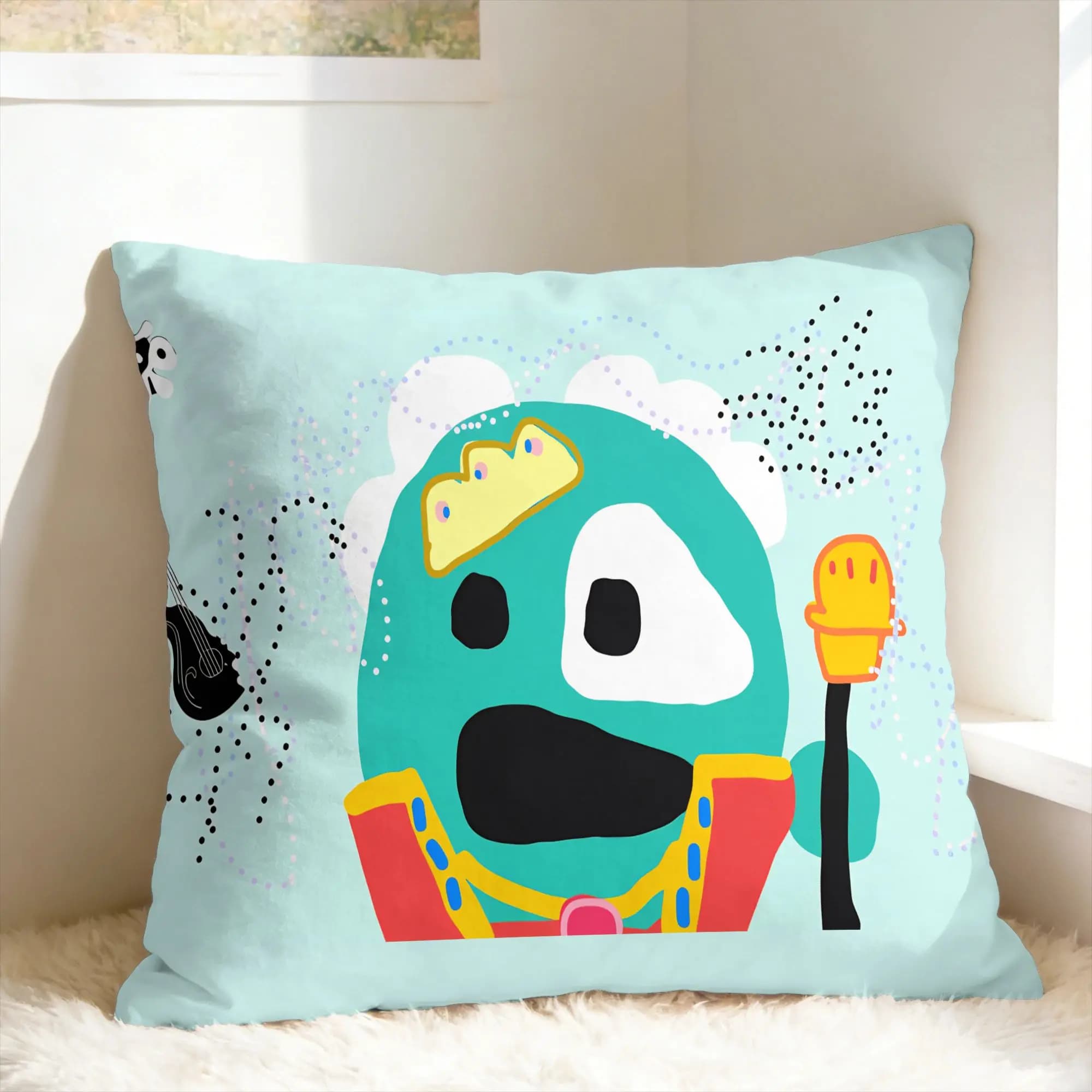 Fodera per cuscino C-CortisED con design moderno KPOP, federe per divano e decorazione domestica