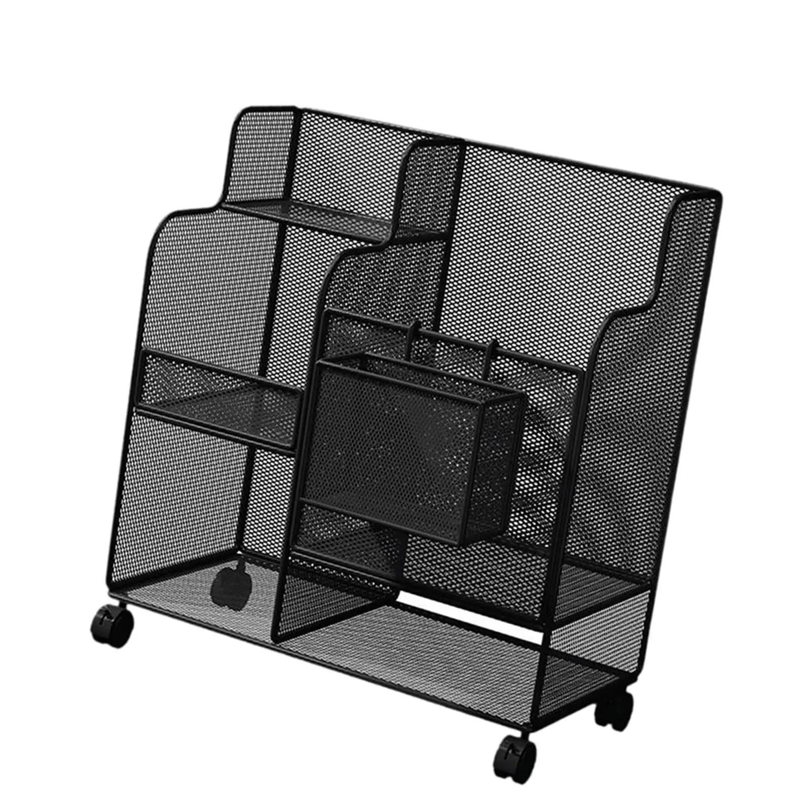 Carrello Organizzatore per Garage, Porta Tappetini Yoga Verticale su Ruote, Supporto Multiuso per Attrezzature Sportive per Casa
