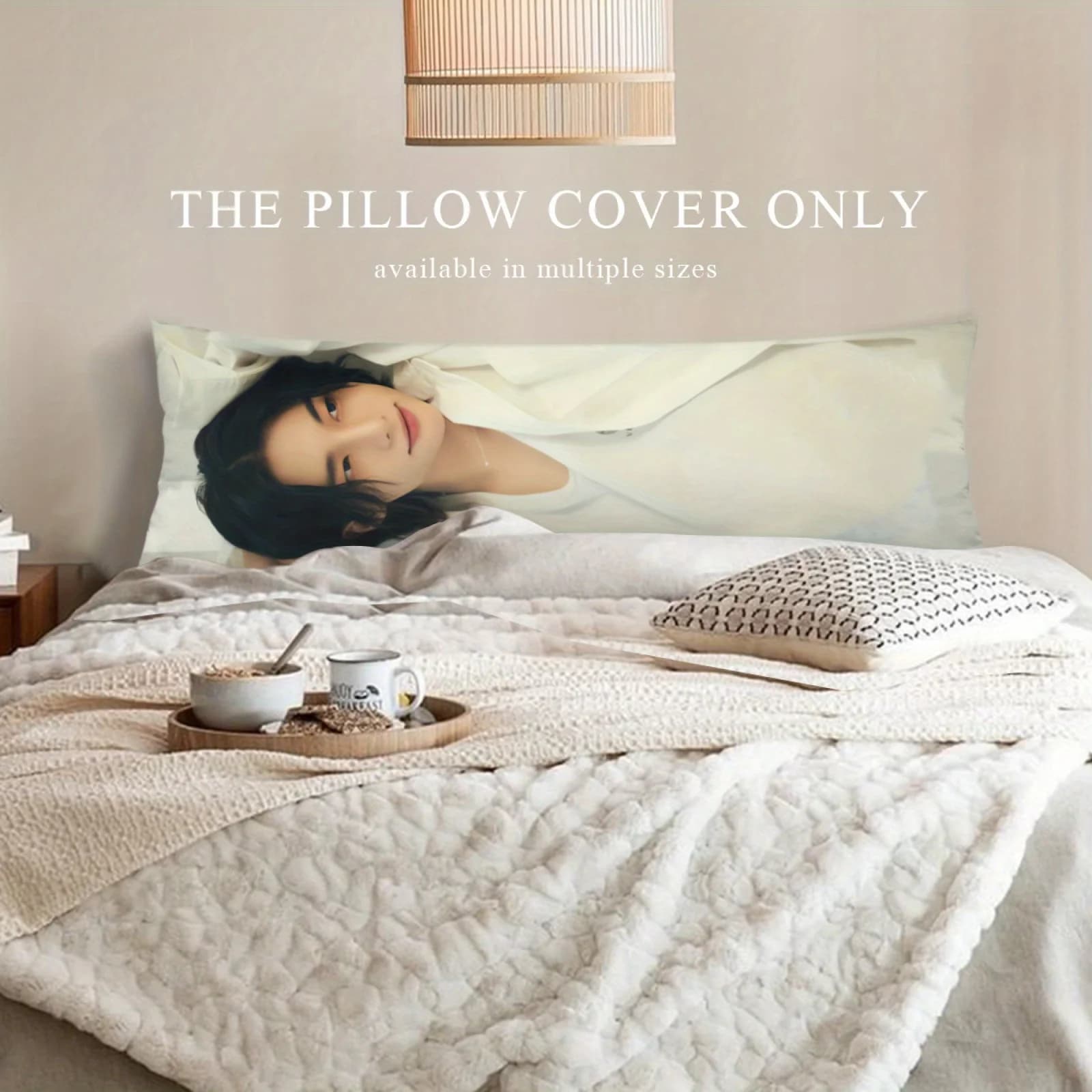 Federa per Cuscino Lunga con Stampa Fotografica della Star K-pop Hyunjin, Morbida Federa Decorativa per Camera da Letto, Regalo per Fan e Appassionati di K-Pop
