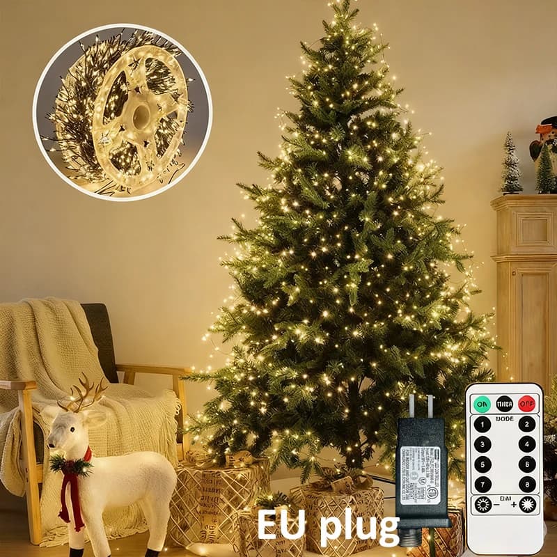 Luci a stringa petardo a LED EU DC Power Telecomando Ghirlanda di Halloween Luce fata per la decorazione natalizia della festa nuziale