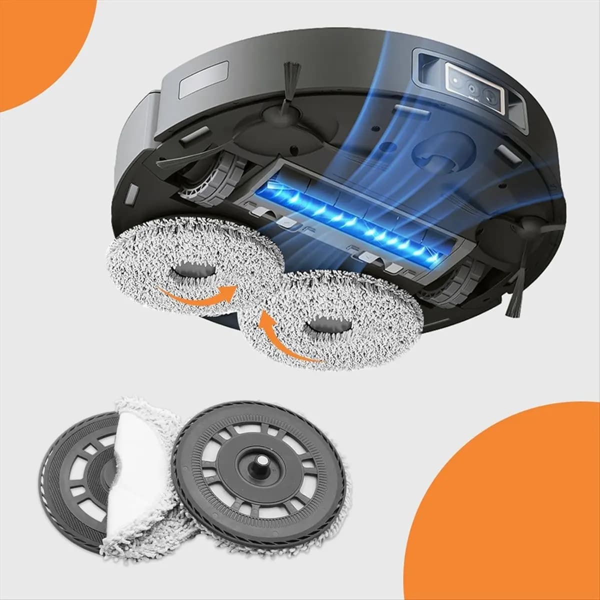 Staffe per mop per L10s Pro Ultra Heat, X40 Ultra, X40 Master, L40 Ultra, L20 Ultra Robot Aspirapolvere Piastre per mop