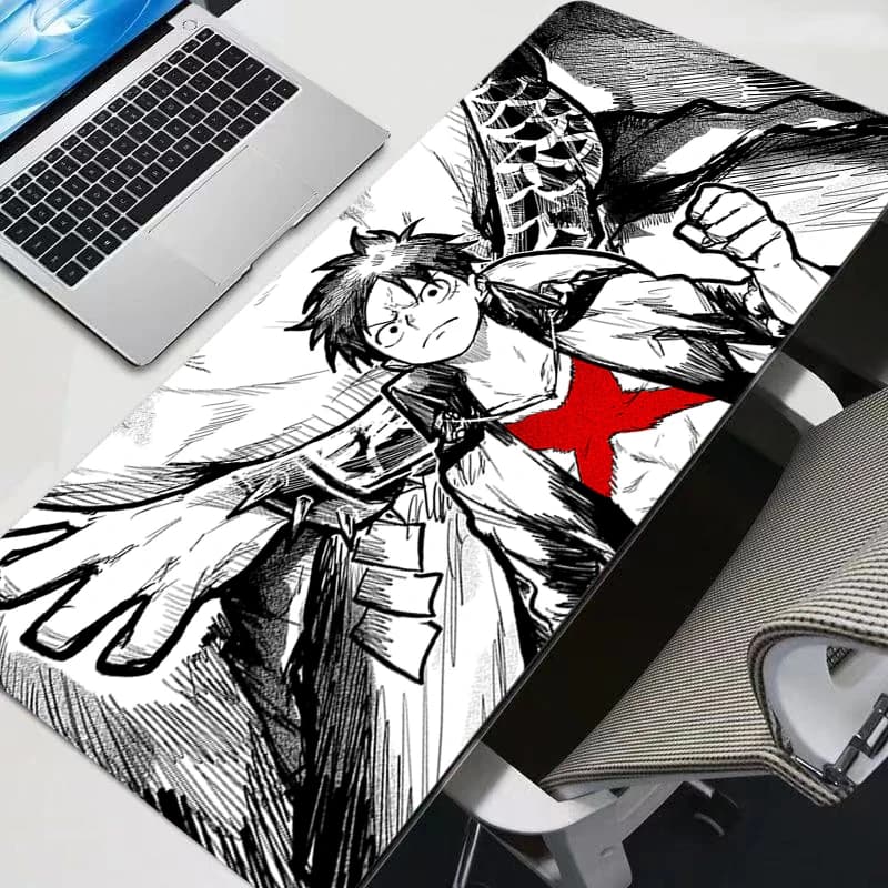 Tappetino per mouse da gaming, accessori PC, One Piece, alfombrilla XXL, tappetino per scrivania computer, tappetino per tastiera Varmilo, mousepad resistente per laptop