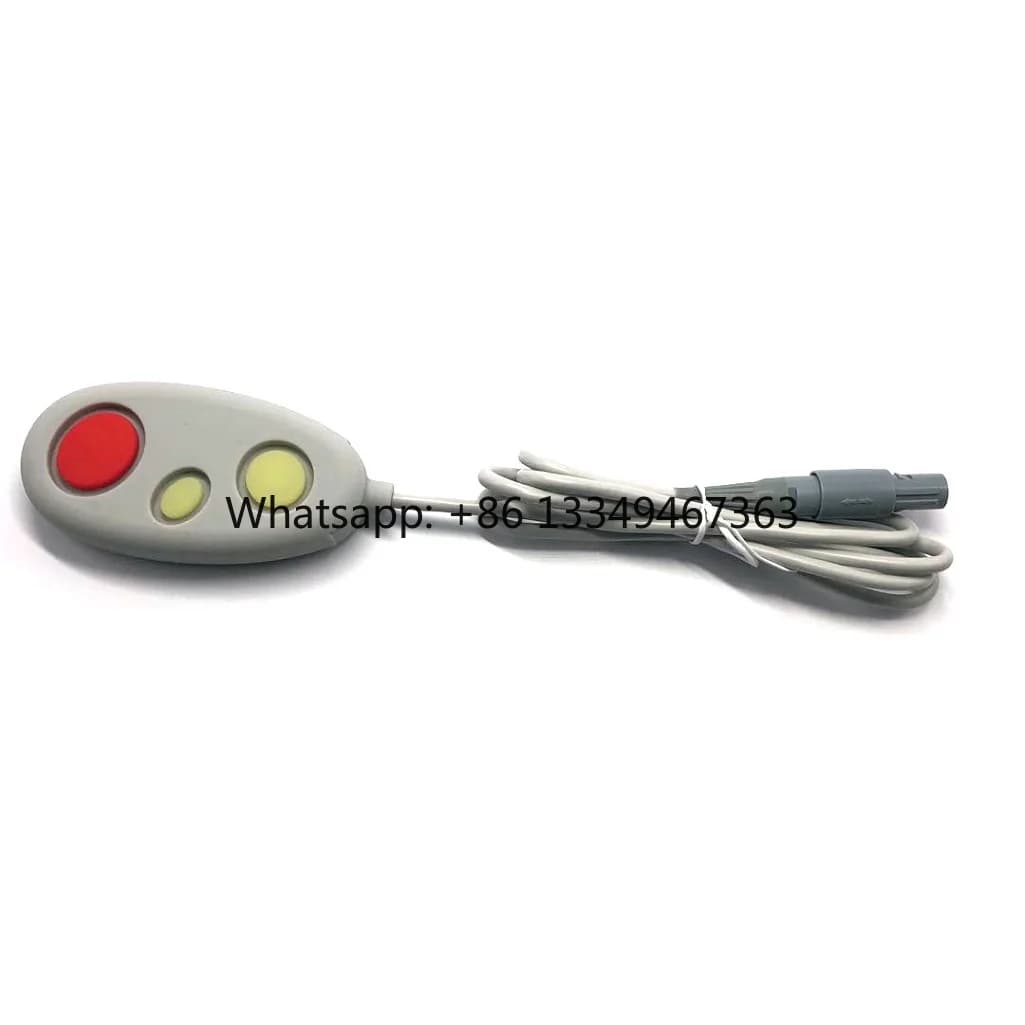 Ciondolo per chiamata infermiera in silicone a 3 pulsanti con giacca in PVC