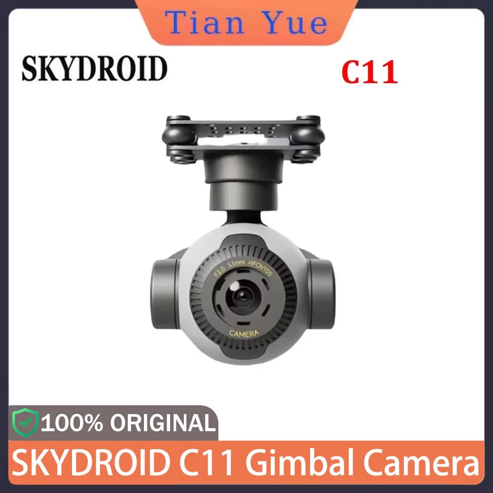 SKYDROID C11 Gimbal 4K Camera, Zoom Optical 30x, Lightweight 101g, Anti-Shake for FPV drones, Car, Action Video, RC Accessories