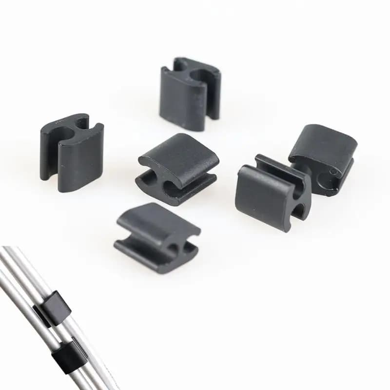 Dispositivo di fissaggio e organizzazione per bici pieghevoli, 6 pezzi, clip in nylon a forma di U per la gestione dei cavi del cambio, accessori per ciclismo