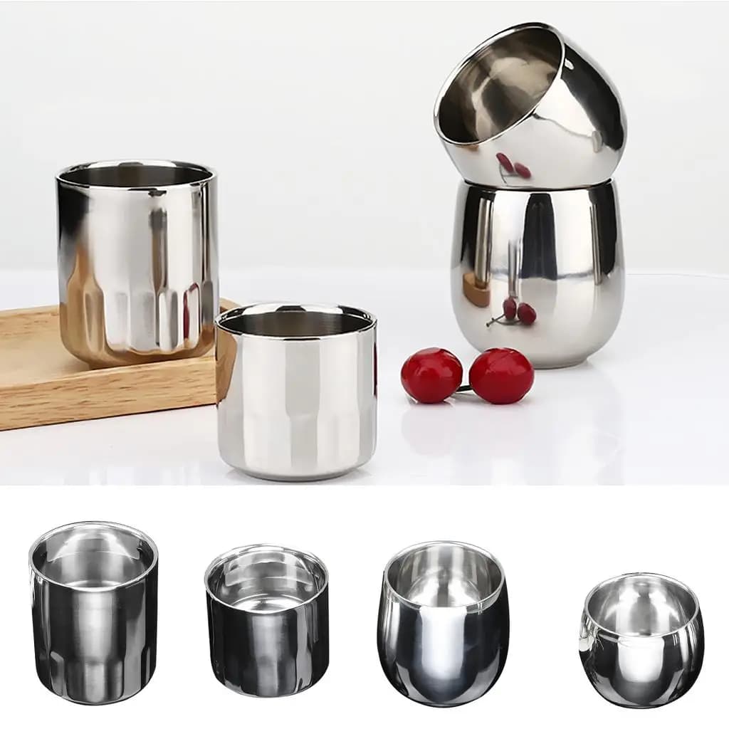 bicchieri portatili tazza di birra in acciaio inossidabile per picnic
