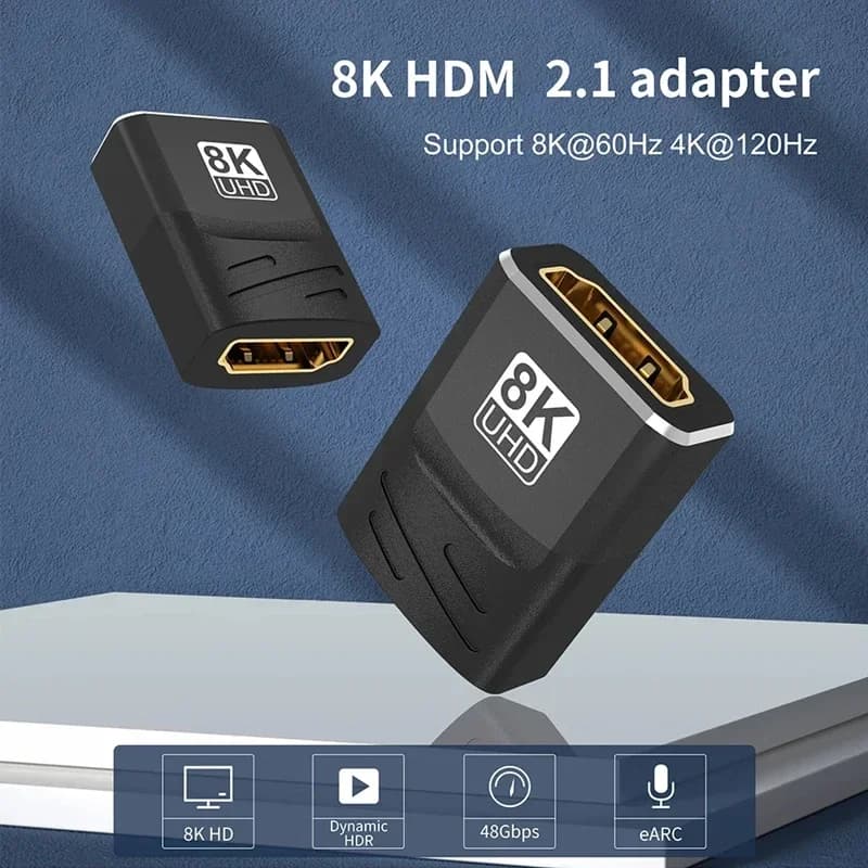 Estensore HDMI 2.1 8K femmina-femmina compatibile HDMI per laptop PC TV PS3 PS4 Monitor connettore adattatore prolunga cavo HDMI