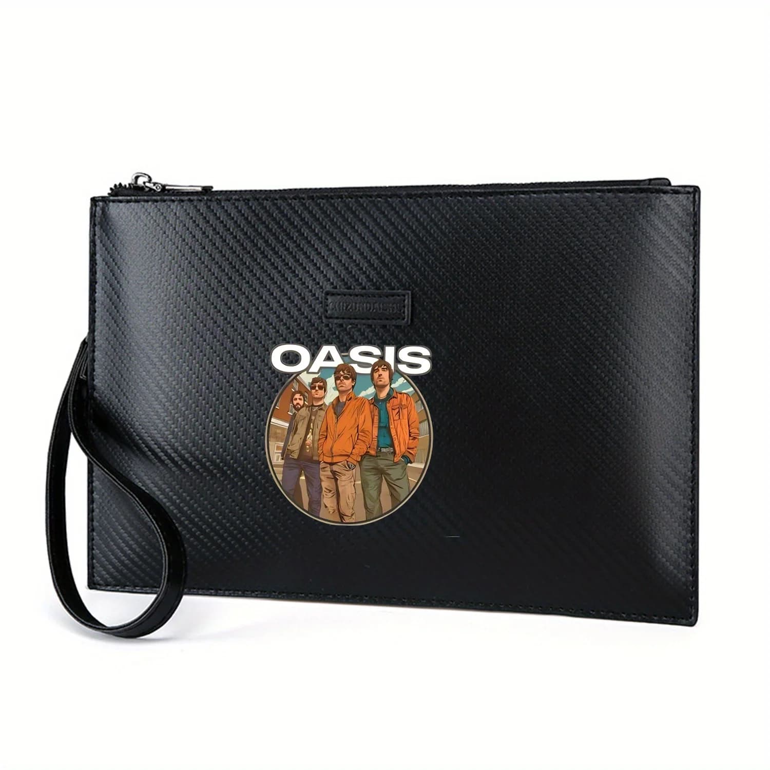Band Four giacca arancione da uomo in stile urbano Elegante borsa da uomo in PU stampato Alla moda e pratica per il trasporto quotidiano