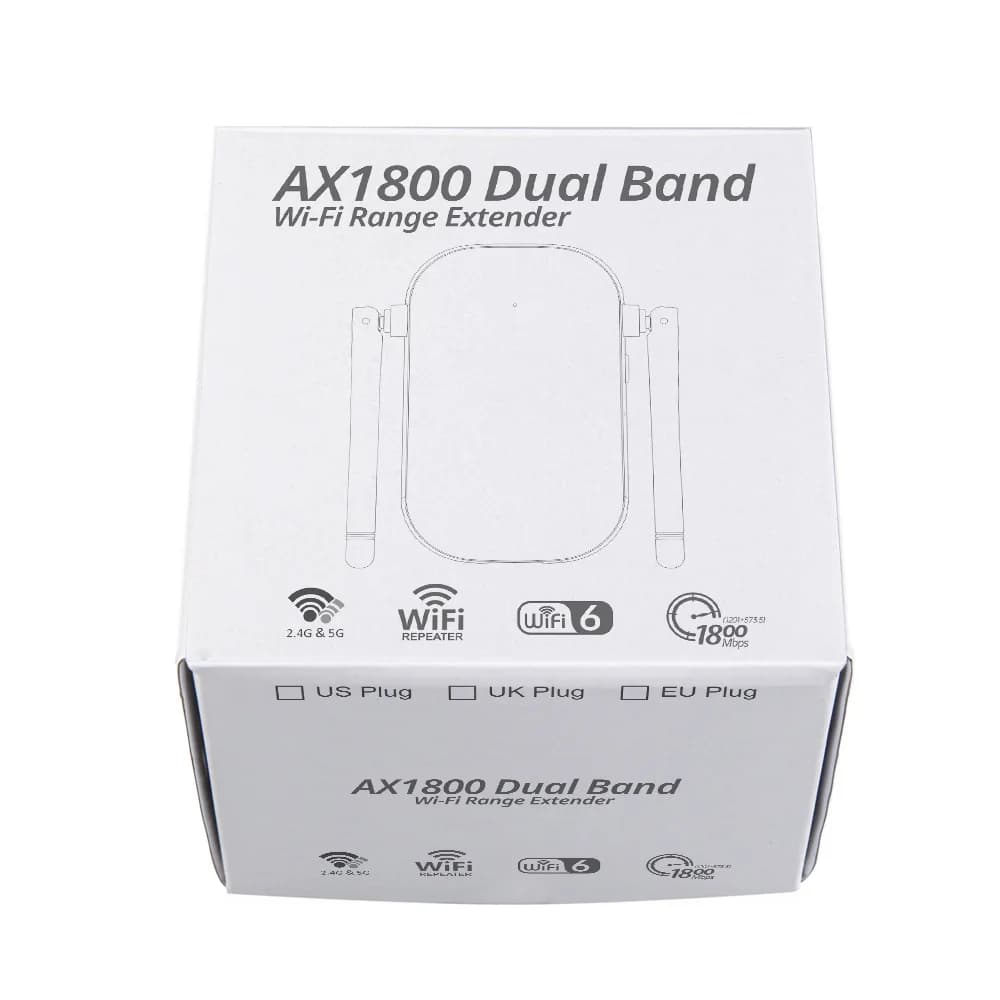 Ripetitore router WiFi 6 2.4G e 5.8Ghz 1800Mbps Extender a lungo raggio 802.11ac Router wireless Punto di accesso amplificatore WiFi