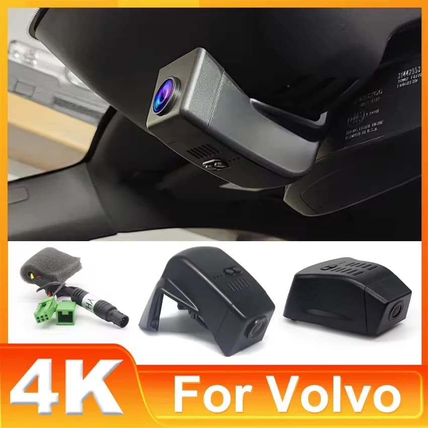 New! Dash Cam 4K UHD 2160P Video Recorder for Cars with WiFi and Night Vision for Volvo XC90 2014-2026, Dashcam for XC90