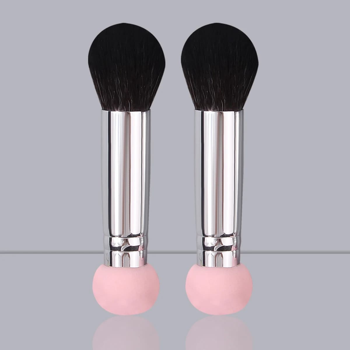 2 double head portable makeup brush, concealer brush, foundation brush, multifunctional professional beauty tool