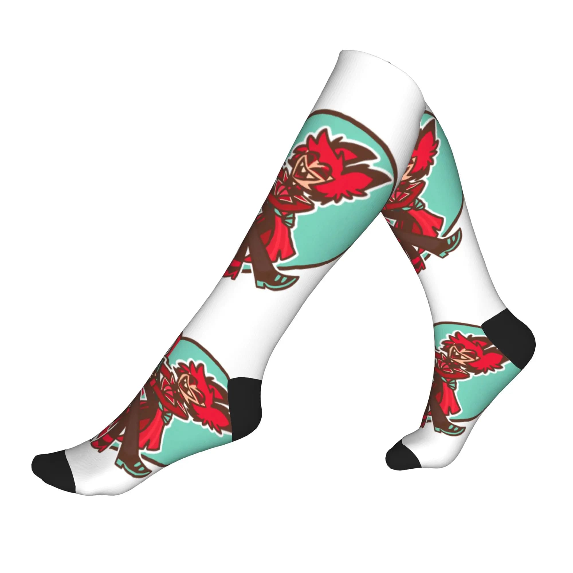 Calzini Fun Print Hazbins Anime Animation Hotel Vox per uomo e donna, calzini sportivi elasticizzati per l'estate, l'autunno e l'inverno