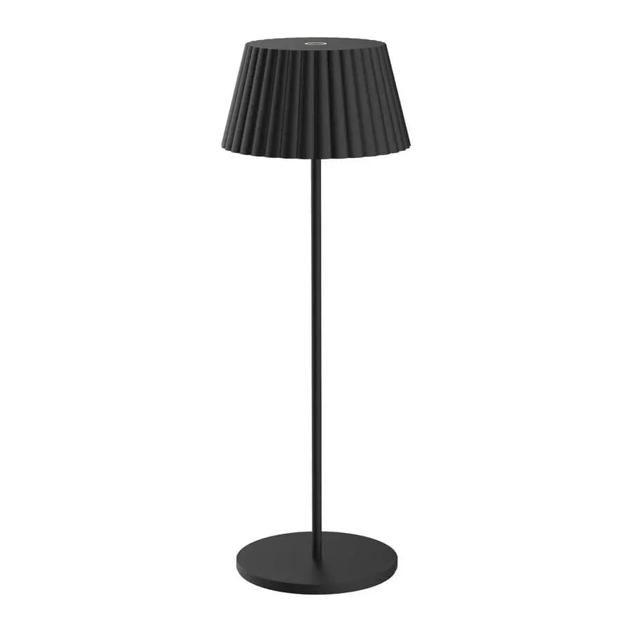 Lighting Raven, Black dimmable USBC wireless rechargeable table lamp 2700K NHTLRABLK, Wireless desk lamp for living room, bedroom