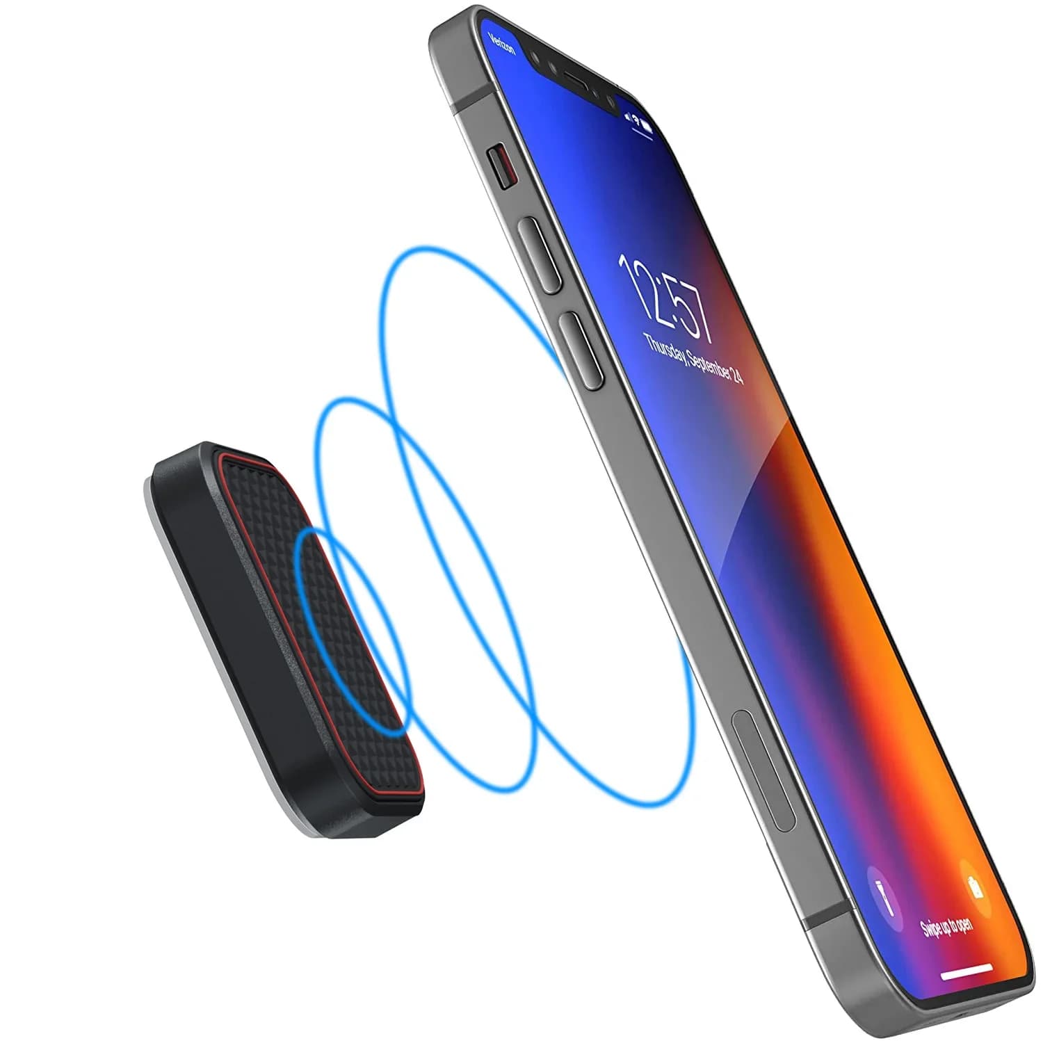 Magnetic Car Phone Mount Rectangle Flat Universal Car Phone Holder for Dashboard Fridge Desk Smartphone Holder Strong Magnets