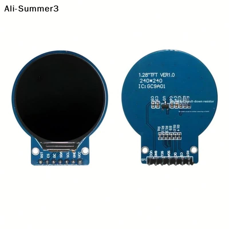 【AS】Display TFT da 1,28 pollici, modulo display LCD TFT rotondo RGB 240*240 con driver GC9A01, interfaccia SPI a 4 fili, PCB 240x240 per Arduino