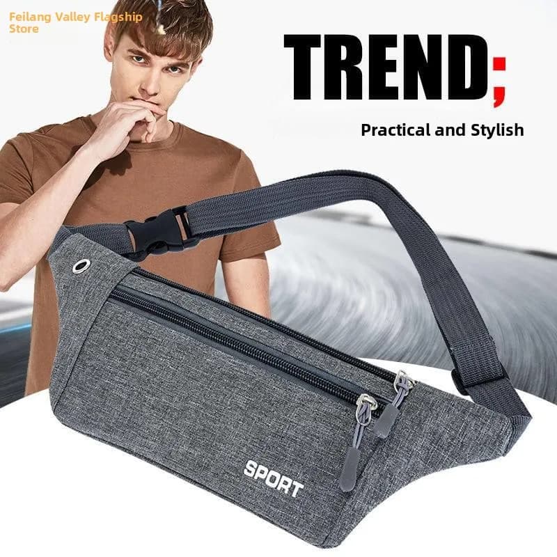 Ultra-Thin Sports Fanny Pack Unisex Running Phone Bag Multifunctional Waterproof Invisible Fitness Waist Belt Crossbody Chest...