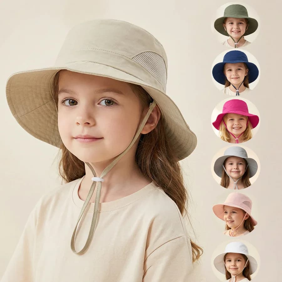 Children's Fisherman's Hat - Solar UV Protective Hat with Breathable and Resistant Network