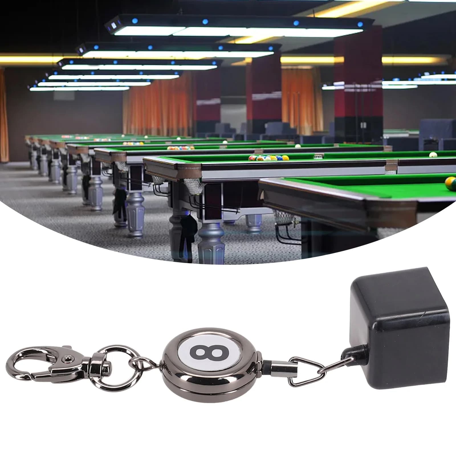 Porta Gesso per Biliardo Stabile e Robusto, Porta Gesso per Stecca da Pool, Porta Gesso per Snooker, Leggero e Compatto, Facile da Trasportare