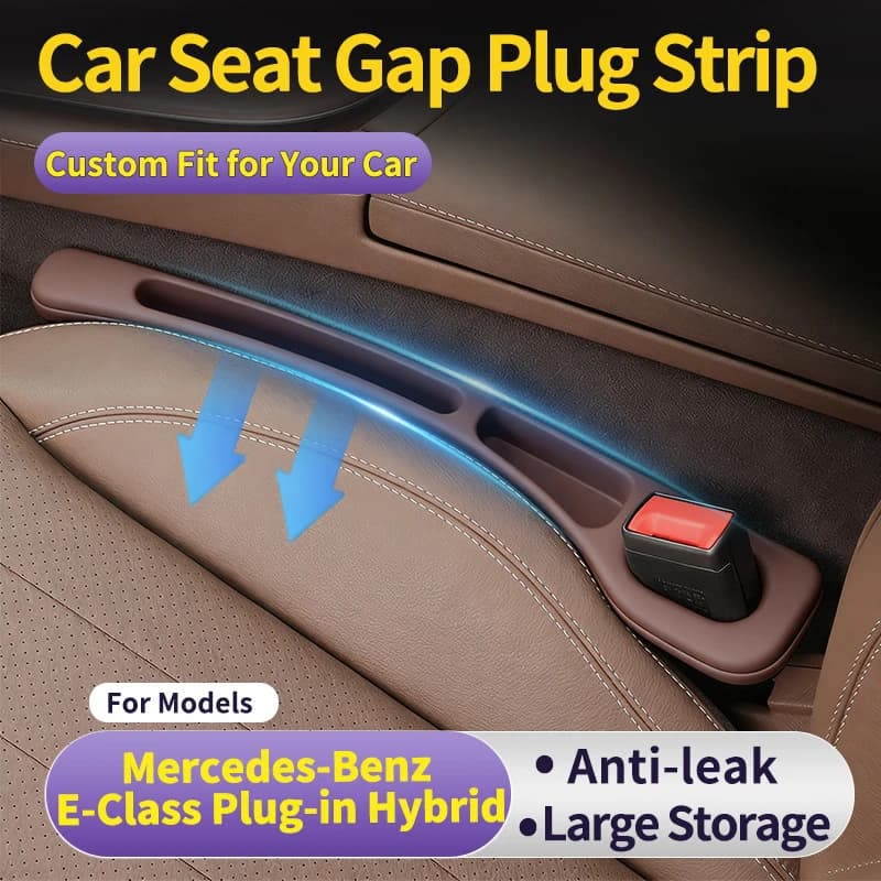 Car gap filler strip for Mercedes-Benz E-Class Plug-in Hybrid Anti-Leak Anti-Drop Car Side Pocket Interior Storage Organizer 2pc
