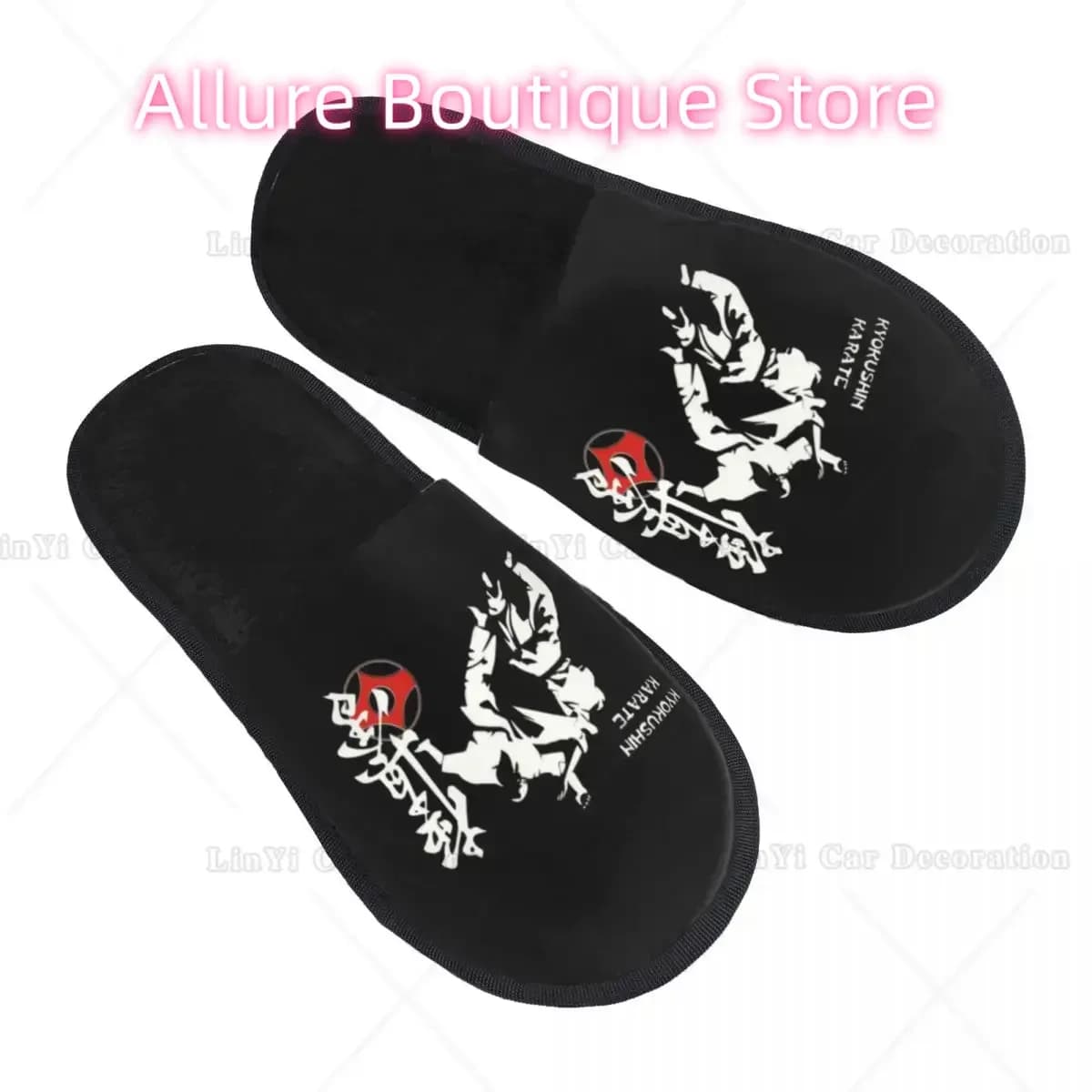 Kyokushi Karate Kumite Scene Pantofole da casa Donna Morbida Memory Foam Scarpe da combattimento Arti marziali Comodo caldo antiscivolo Suola Pantofola