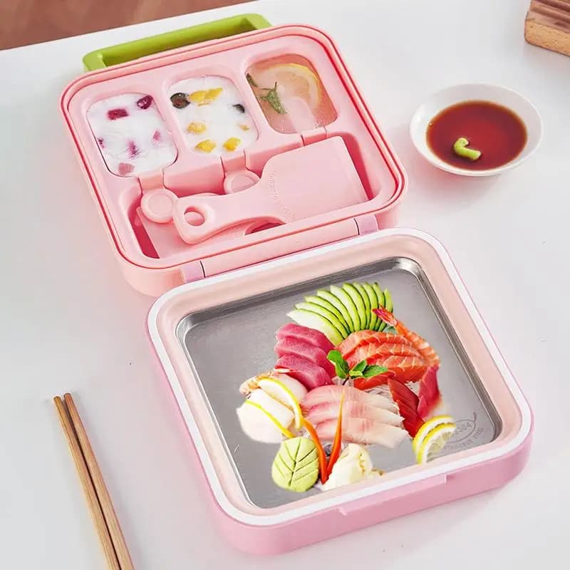 Stampi per ghiaccioli 2 in 1 Macchina per gelato riutilizzabile Gadget da cucina multifunzionale Strumento per la preparazione di dessert per la raccolta di famiglie