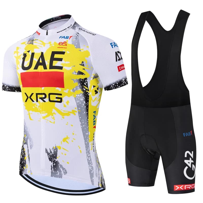 Nuovo Set Ciclismo UAE 2026: Maglia e Salopette da Bici da Strada Uomo/Donna, Asciugatura Rapida, Abbigliamento Ciclismo
