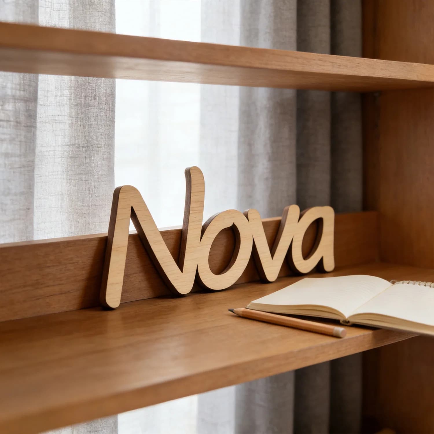 1pc Personalized wooden surname brand, Custom content, Ideal decorative gifts for family and friends,