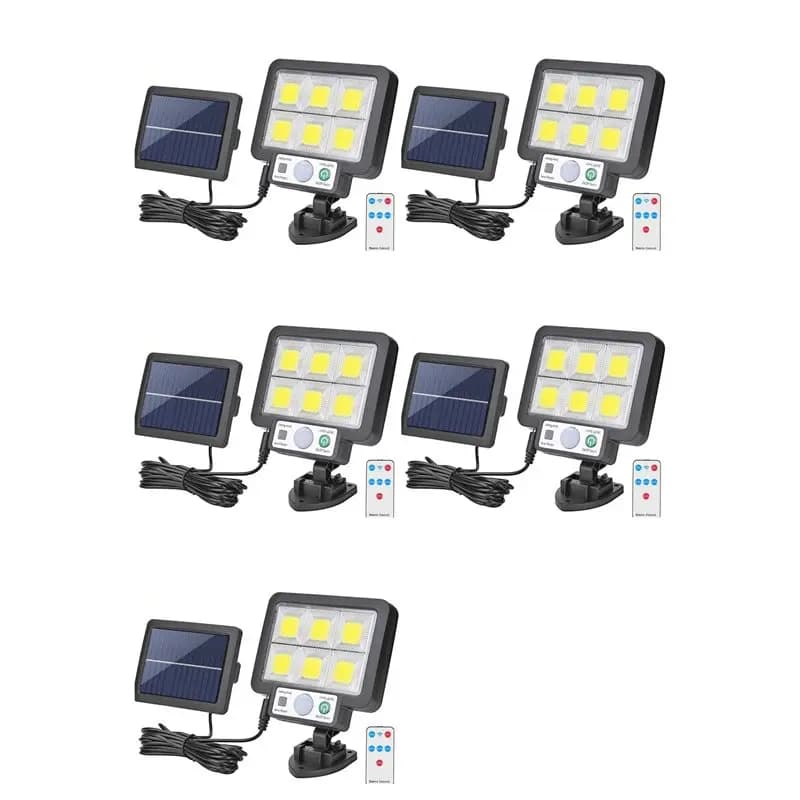 【COMELY】Lampada Solare da Parete a 5 LED, 3 Modalità, Impermeabile, con Sensore di Movimento, per Giardino e Strada