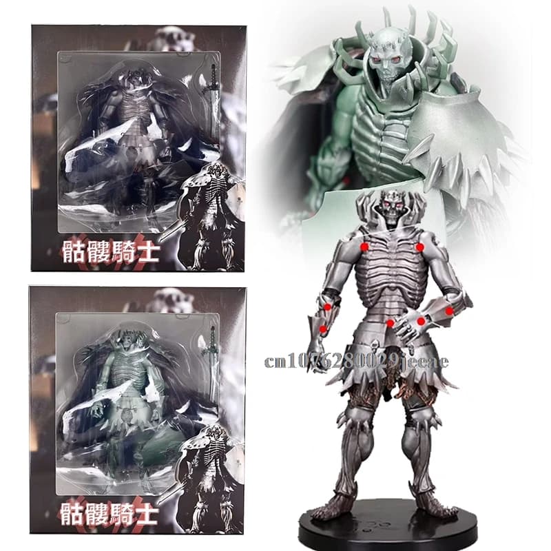 21CM Aixlan Skull Knight Figura Blindato Verde Argenteo Cavaliere PVC Action Figure Regalo Di Natale Modello Da Collezione Action Toys Regalo