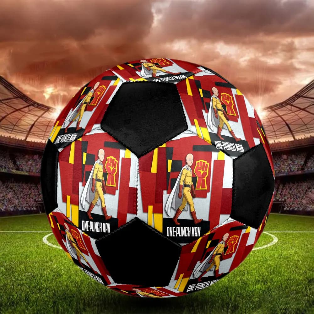 1PC One-Punch Man Football Soccer Ball Size 5 Outdoor Football Fashion Team Training Great For Sports Fans HE51