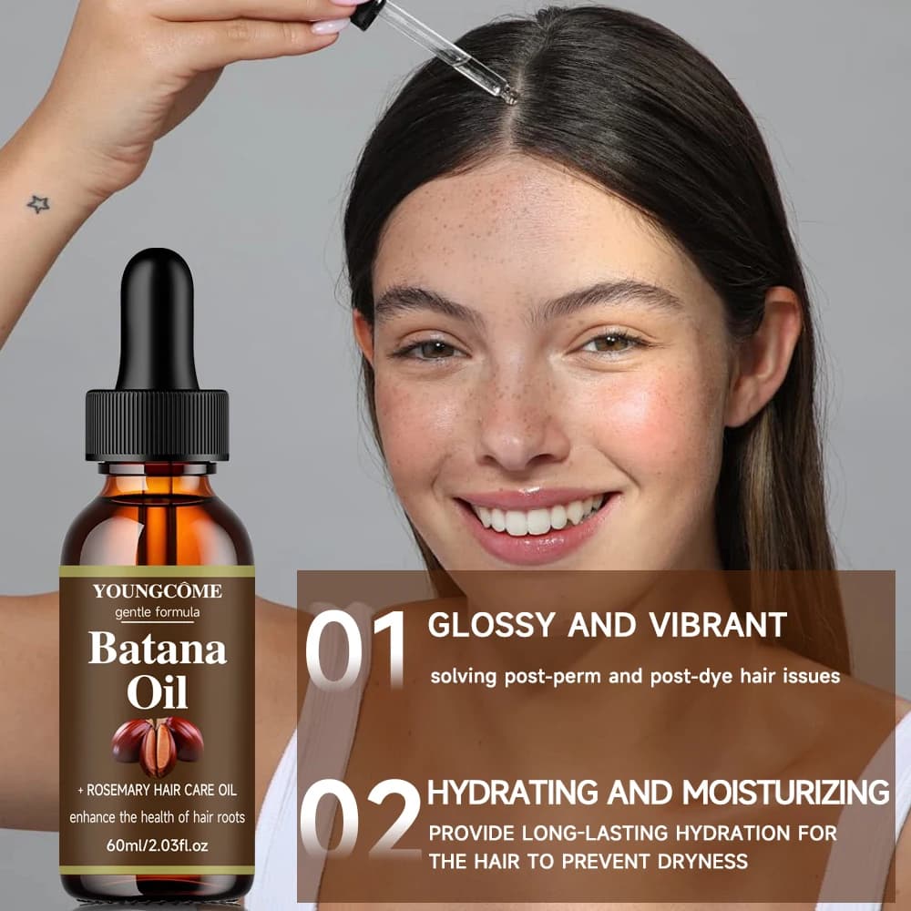 40ml/60ml Rosemary Rosemary Peppermint Oil to strengthen the hair of the scalp Biotin Essential oils Nutrient treatment Nutrient Extremeity divided Dry All kinds