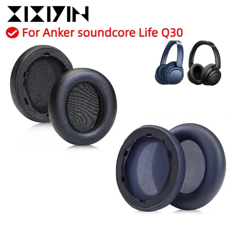 Cuscinetti auricolari di ricambio in gel rinfrescante per cuffie Anker Soundcore Life Q30, copri auricolari per cuffie.