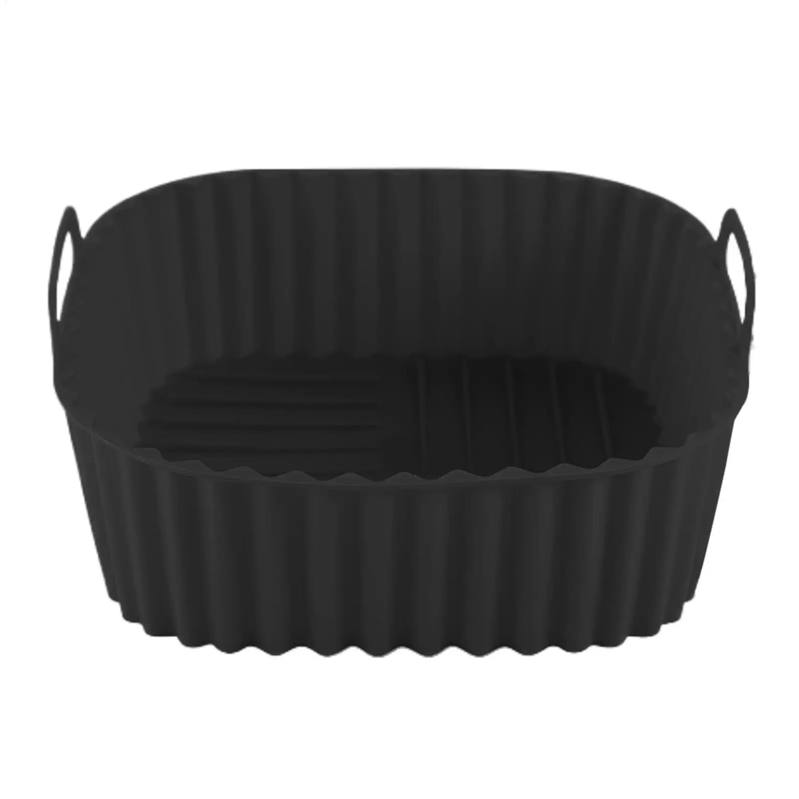 Silicone Basket for Air Fryer, Anti-stick Square Grill for Cooking, Roasting, Grilling and Prepare Pizza