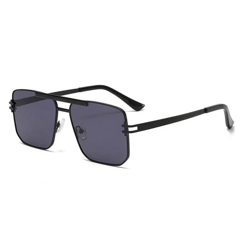 Metal Sunglasses with Large and Double Bridge, UV400 Protection, Fashion Style and Trendy