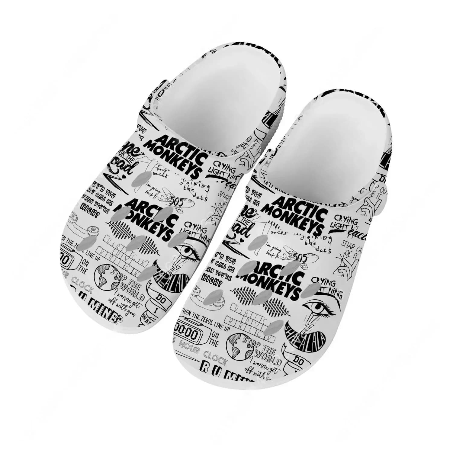 Scarpe Acquatiche Arctic Monkeys per Uomo, Donna e Adolescenti, Comode Ciabatte da Casa e Giardino, Sandali Personalizzati, Pantofole Traspiranti con Fori da Spiaggia