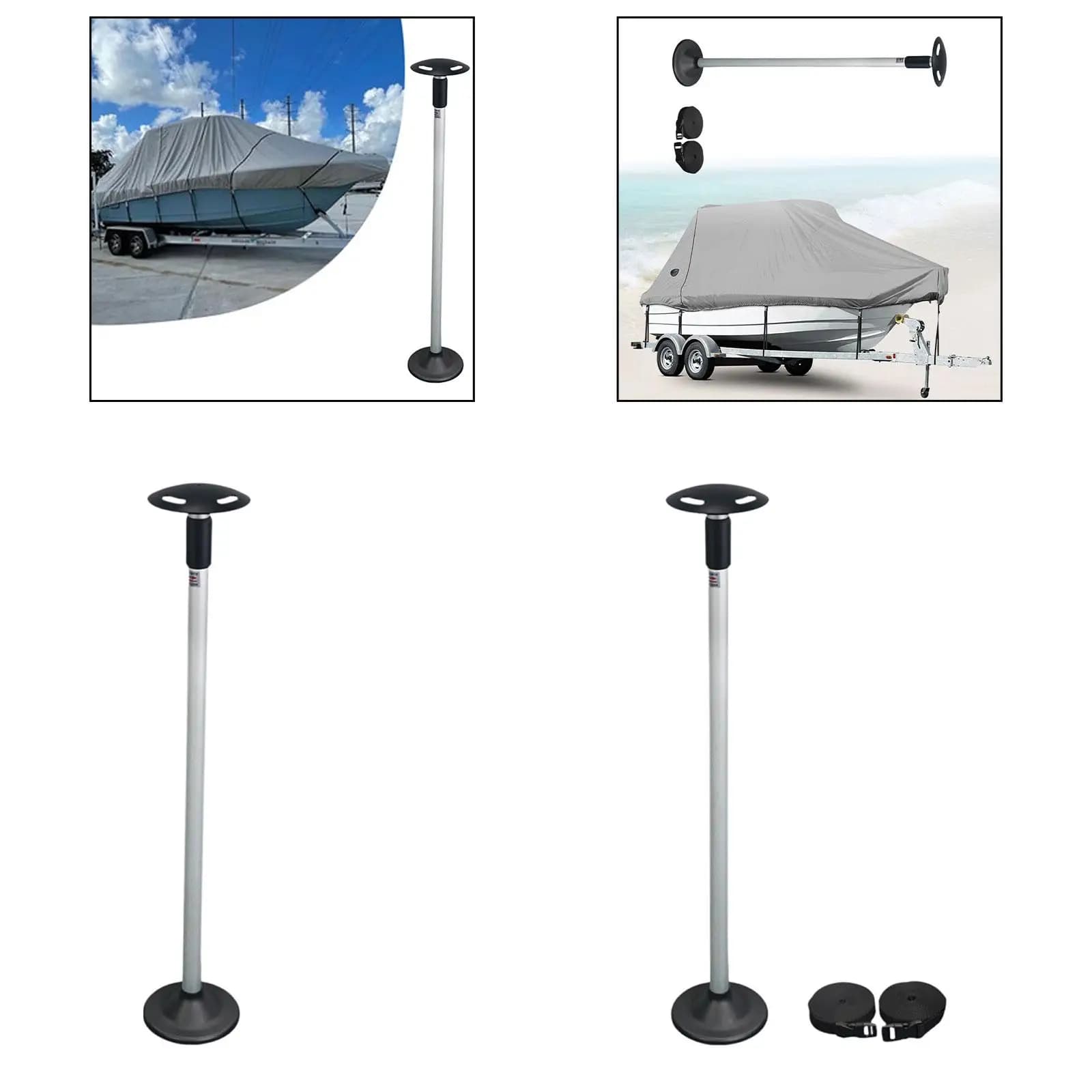 Telescopic Boat Cover Support Pole Heavy Duty Locking Marine Accessory for Pontoon Boat Furniture Stability