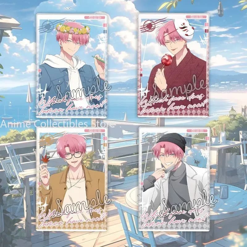 Anime Tamon's B-Side Fukuhara Tamon Cosplay Cartoon Acrylic Card Birthday Gift Anime Lovers Backpack Pendant