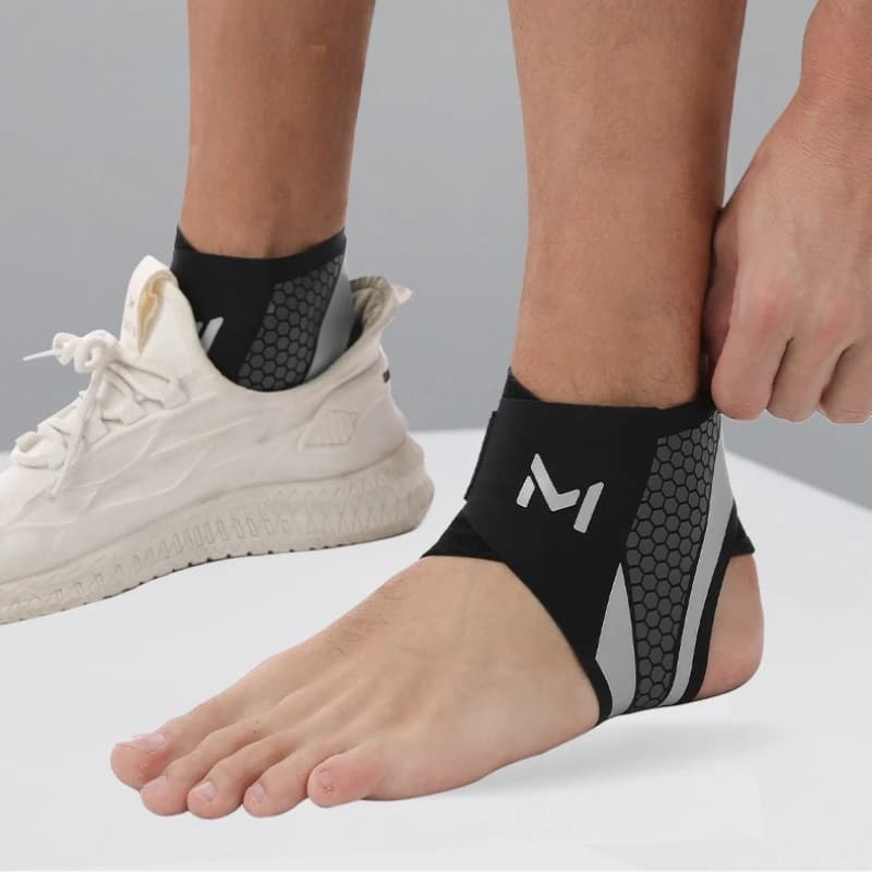 Supporto per caviglia a compressione Tutore di protezione per caviglia Anti-distance Design monopezzo Adatto per protezione da corsa per basket, calcio
