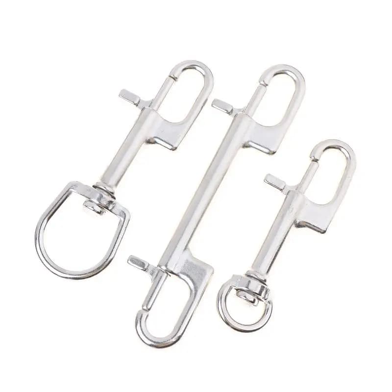 316 Stainless Steel Dual Head Diving Snap Hook Swivel Bolt Clip Oval Ring Marine Grade Spring Loaded Hardware For Boat Rope