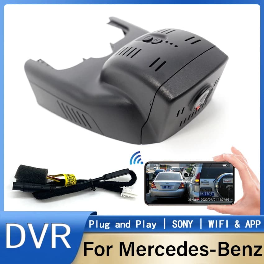 4K 2160P Plug and play Car DVR Wifi Video recorder Dash Cam Camera For Mercedes Benz GLA260 CLA200 A180D W117 W156 W176