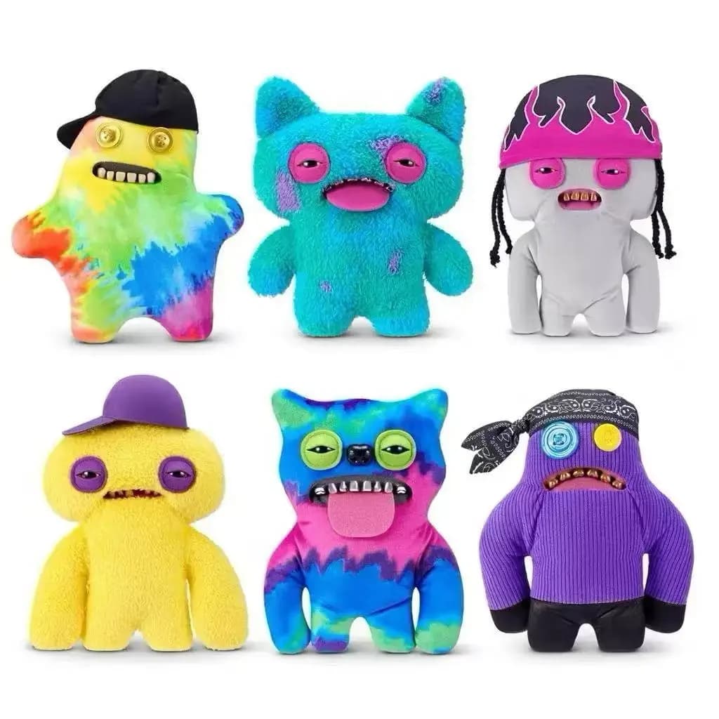 Peluche Fuggler Fugg Life, divertente mostro dalle denti brutti, giocattolo morbido con denti simili a quelli umani, 23 cm, peluche da collezione hip-hop.