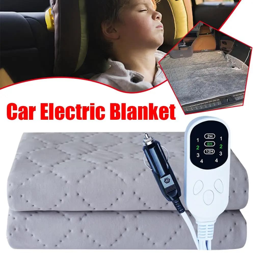 Coperta riscaldante per auto 12V Auto Sleeper Riscaldatore caldo per camion da campeggio Veicoli fuoristrada Coperta riscaldata Sedili Riscaldatore Calore caldo J6K2