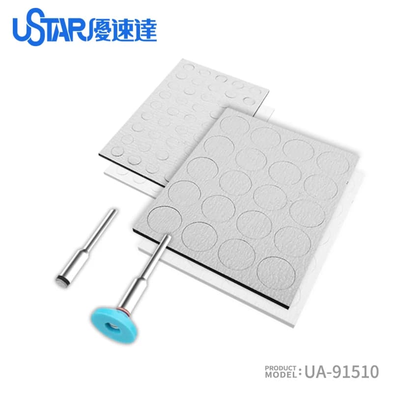Ustar Disco Abrasivo Rotondo Pretagliato in Spugna, Carta Vetrata per Levigatura, Testa Abrasiva Rotonda per Modellismo Gundam, Hobby e Strumenti Fai-da-te