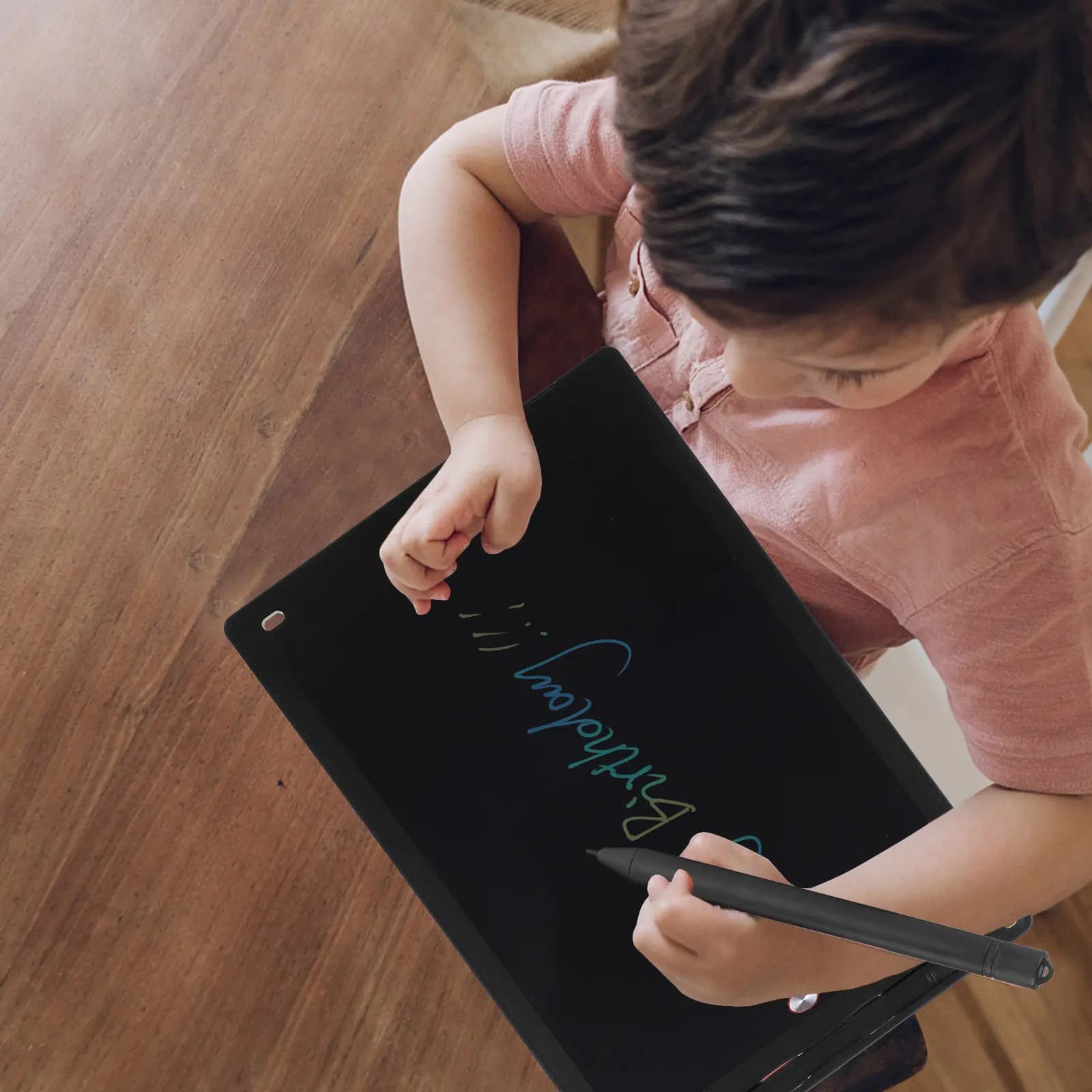 Set di 1 Tavoletta LCD per Disegno con Penna, Tablet in Plastica per Scrittura, Impugnatura Ergonomica, Penna per Disegno Fluida, Penna per Pittura per Bambini, Gioco Genitore-Figlio, Cancelleria