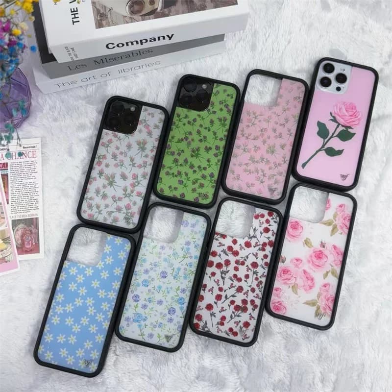 Wildflower ins Posie Rosie Flower Phone Case for iPhone 17 16 15 14 13 12 11 Pro Max Plus WF Daisy Florals shockproof Back Cover